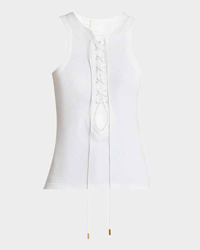 Lace-Up Tank Top